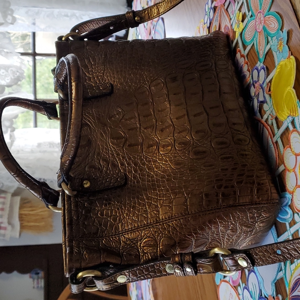 Brahmin Purse With Multi Color Wallet - image 2